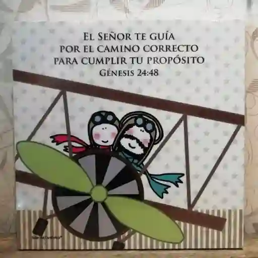 Retablo Mdf El Señor Te Guia Por El Camino Correcto