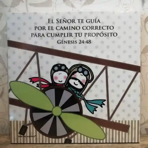 Retablo Mdf El Señor Te Guia Por El Camino Correcto