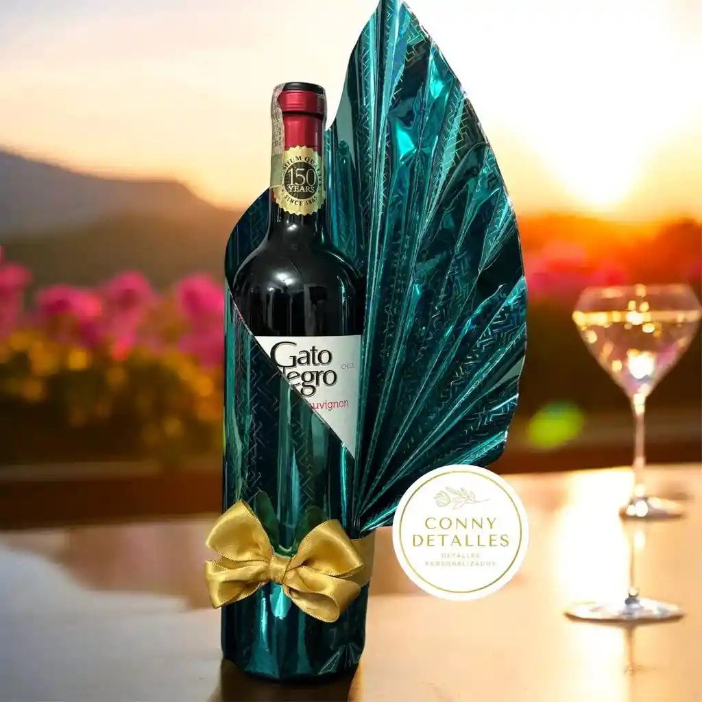 Ancheta Navidad Vino Gato Negro: Edición Elegante