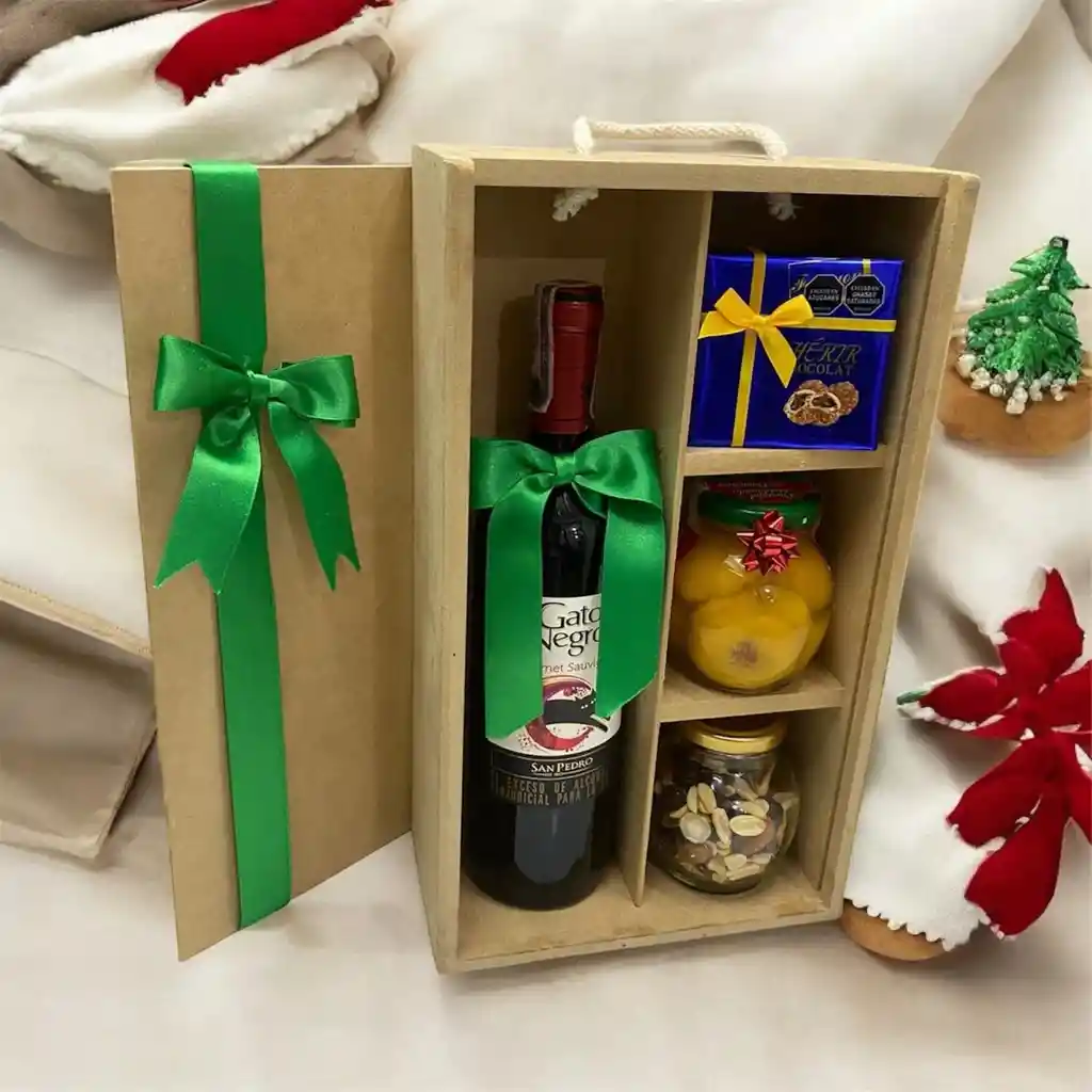 Ancheta Navidad Caja Navideña - Brinda Con Estilo