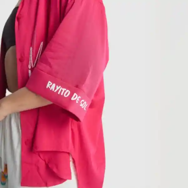 Xl / Sobrecamisa Rayito De Sol - Fucsia