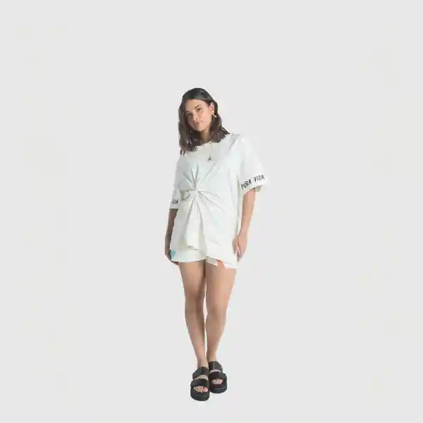 M / Camiseta Pura Vida - Marfil