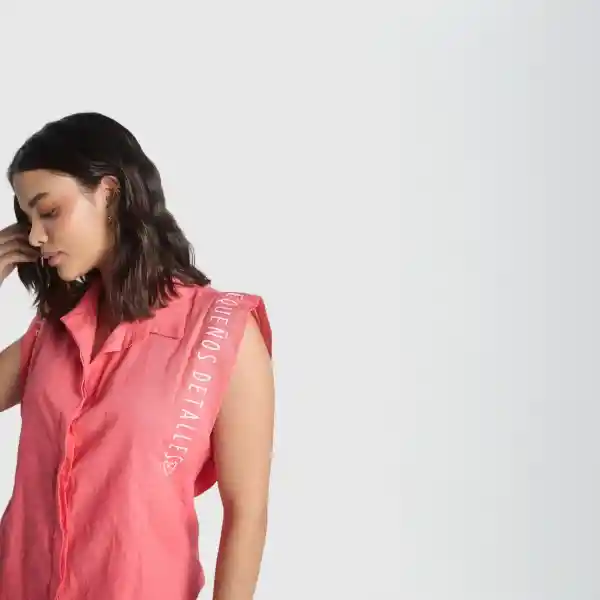 L / Camisa Pequeños Detalles - Coral