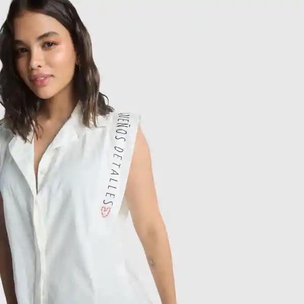 Xs / Camisa Pequeños Detalles - Marfil