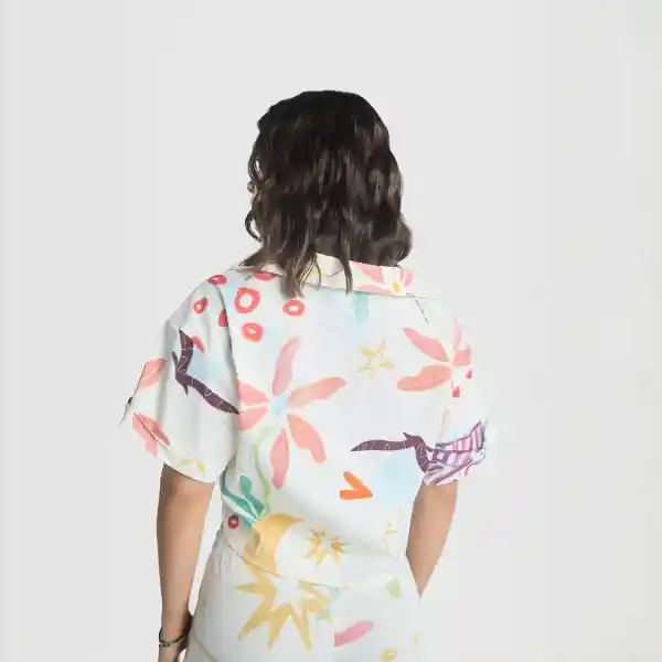 S / Camisa Paradise - Marfil