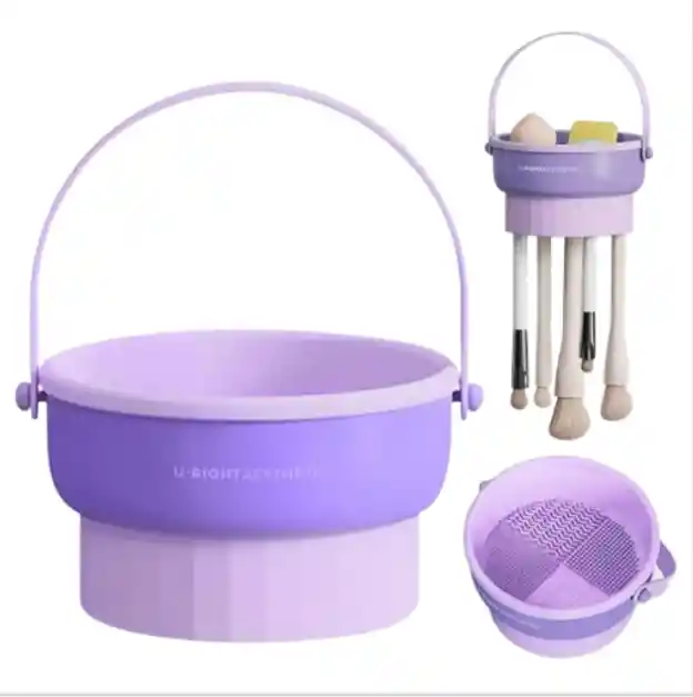 Organizador De Maquillaje Morado Myr09-4: Comodidad Y Organización En Un Solo Producto