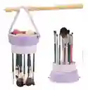 Organizador De Maquillaje Morado Myr09-4: Comodidad Y Organización En Un Solo Producto