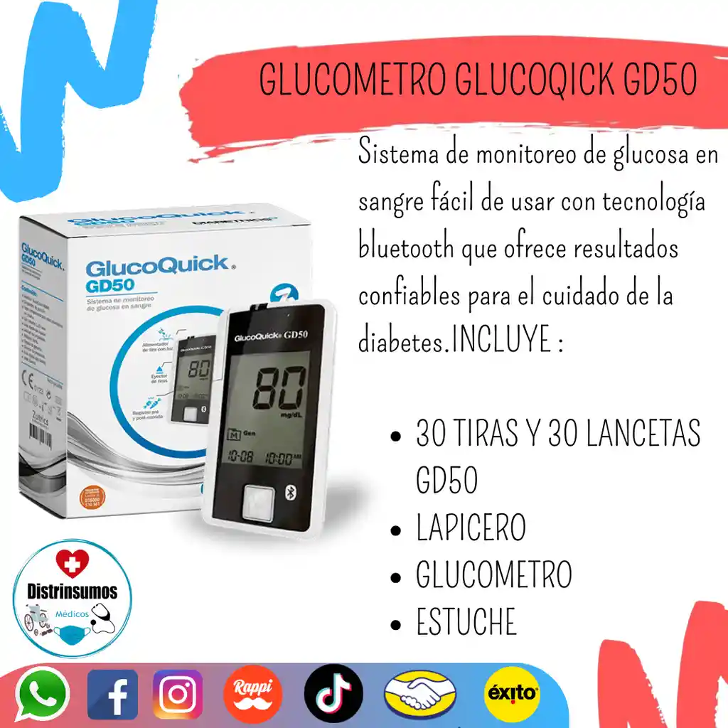 Glucometro Glucoquick Gd50