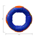 Juguete Aro Mediano Azul Rey/naranja Para Macotas X 1 Unidad