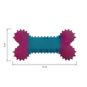 Juguete Hueso Pequeño Azul Caribe/fucsia Para Macotas X 1 Unidad