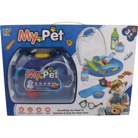 Juguete Kit Veterinario Niño Perrito Cuidado Mascota