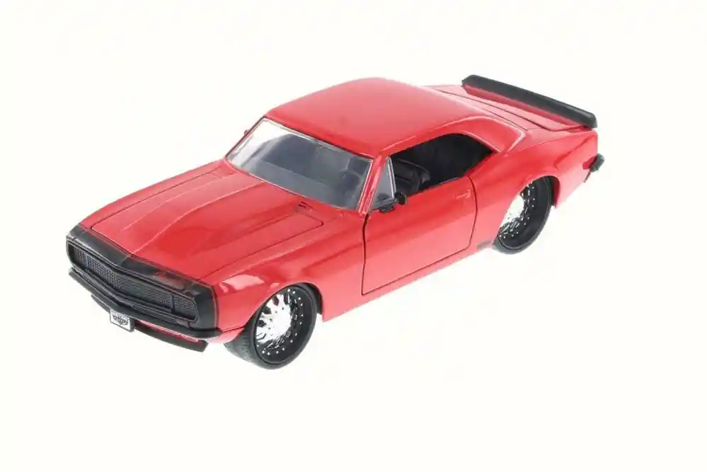 Carro Coleccionable 1967 Chevy Camaro Rojo Modelo Coche Juguete Fiesta Regalos, Colección