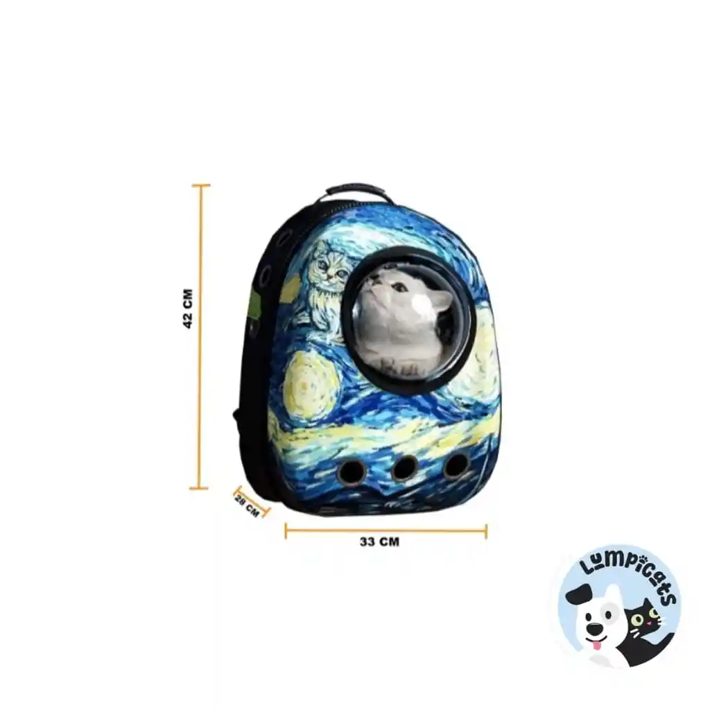 Morral Capsula Paisaje Para Gatos