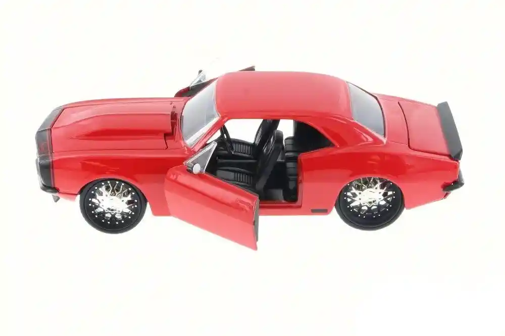 Carro Coleccionable 1967 Chevy Camaro Rojo Modelo Coche Juguete Fiesta Regalos, Colección