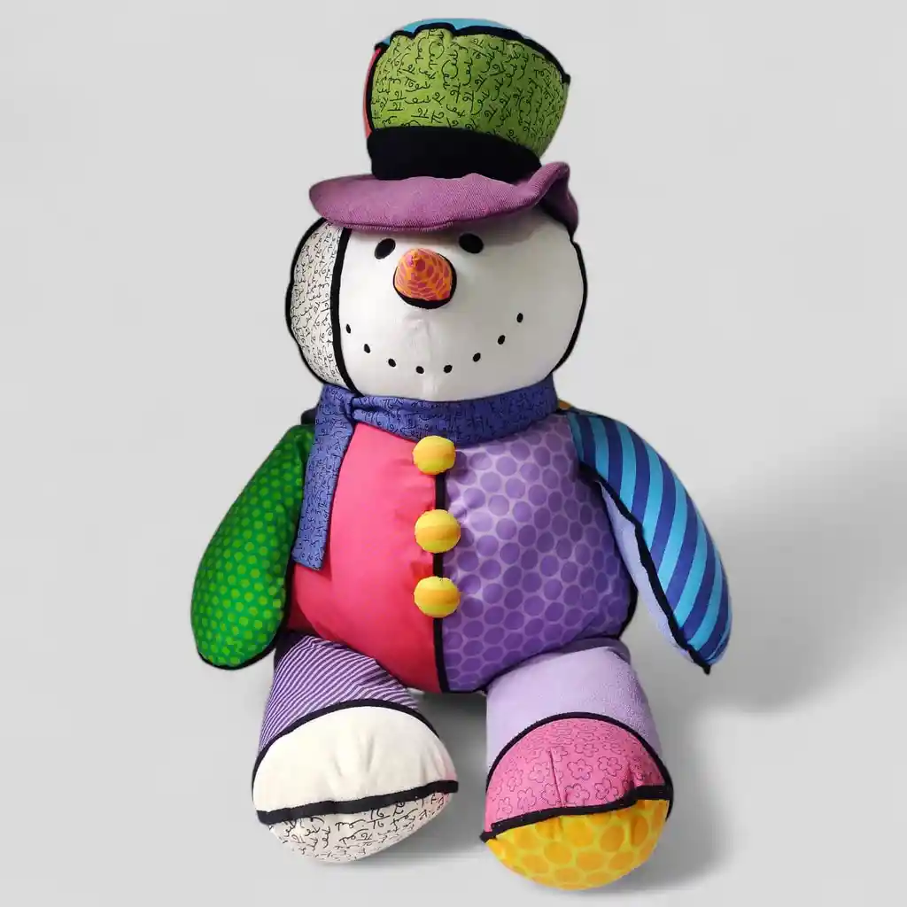 Peluche Muñeco De Nieve Original Romero Britto Ultima Unidad!