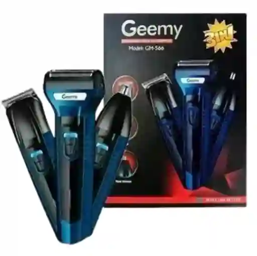 Afeitadora Multifuncional 3 En 1 Gm-566 Para Vello Facial Y Corporal
