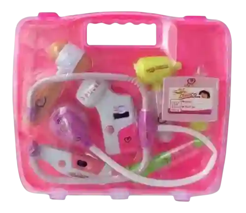 Juguete Para Niñas Set Doctor 8 Accesorios Luz Led Y Sonido