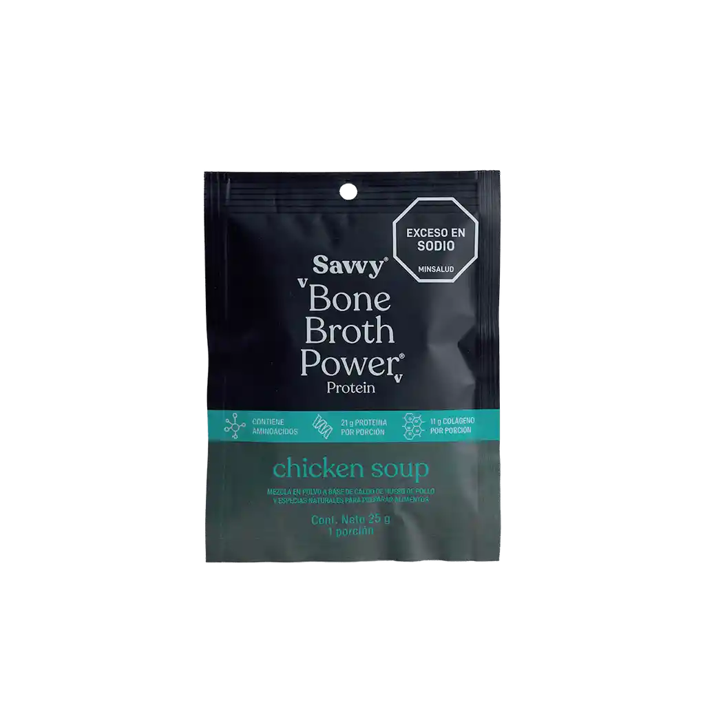 Savvy Proteína | Bone Broth Power® Chicken Soup 375g