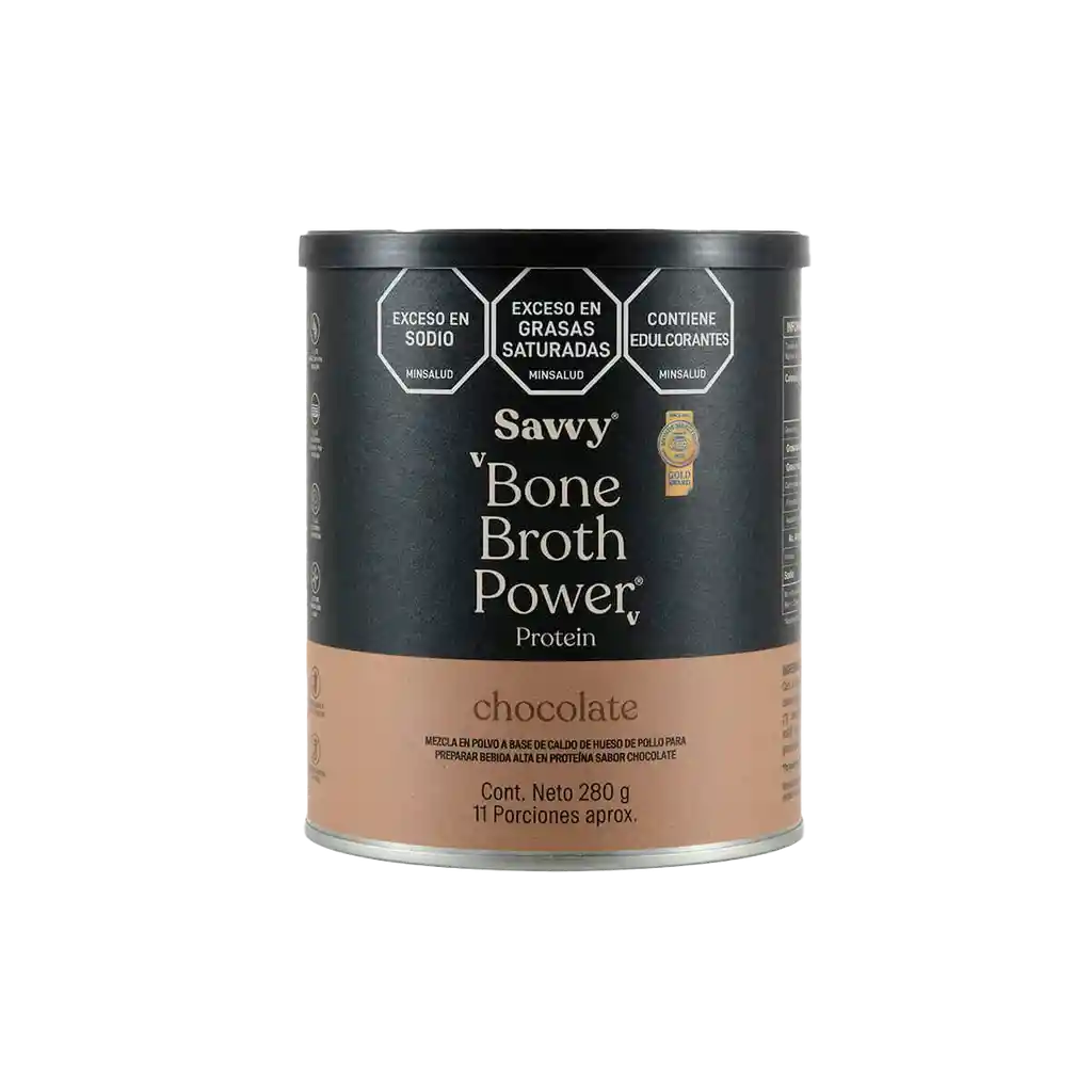 Savvy Proteína | Bone Broth Power® Chocolate Mini 280g