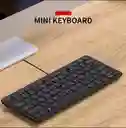 Mini Teclado Usb Inalambrico K1000 Negro Sin Teclado Numerico