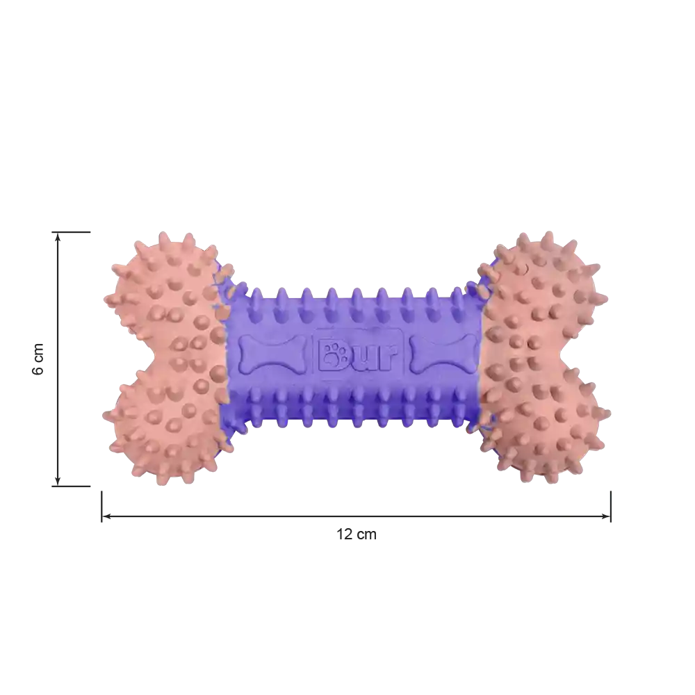 Juguete Hueso Pequeño Lila/rosado Para Macotas X 1 Unidad