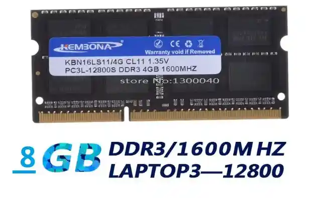 Memoria Ram Ddr3 8gb Para Pc Portátiles 1600 Mhz 1.5 Voltios