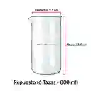 Vaso Repuesto Prensa Francesa Primula De 800 Ml (6 Tazas)