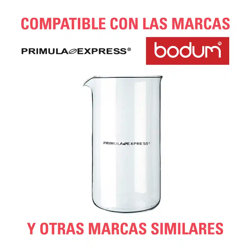 Vaso Repuesto Prensa Francesa Primula De 800 Ml (6 Tazas)