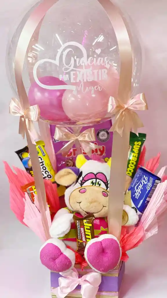 Ancheta Con Peluche Y Dulces
