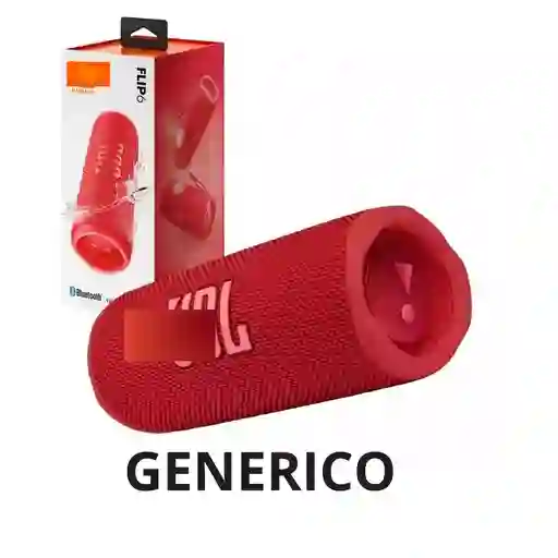 Parlante Tipo Jbl Flip 6 Portátil Con Bluetooth Waterproof Rojo Generico