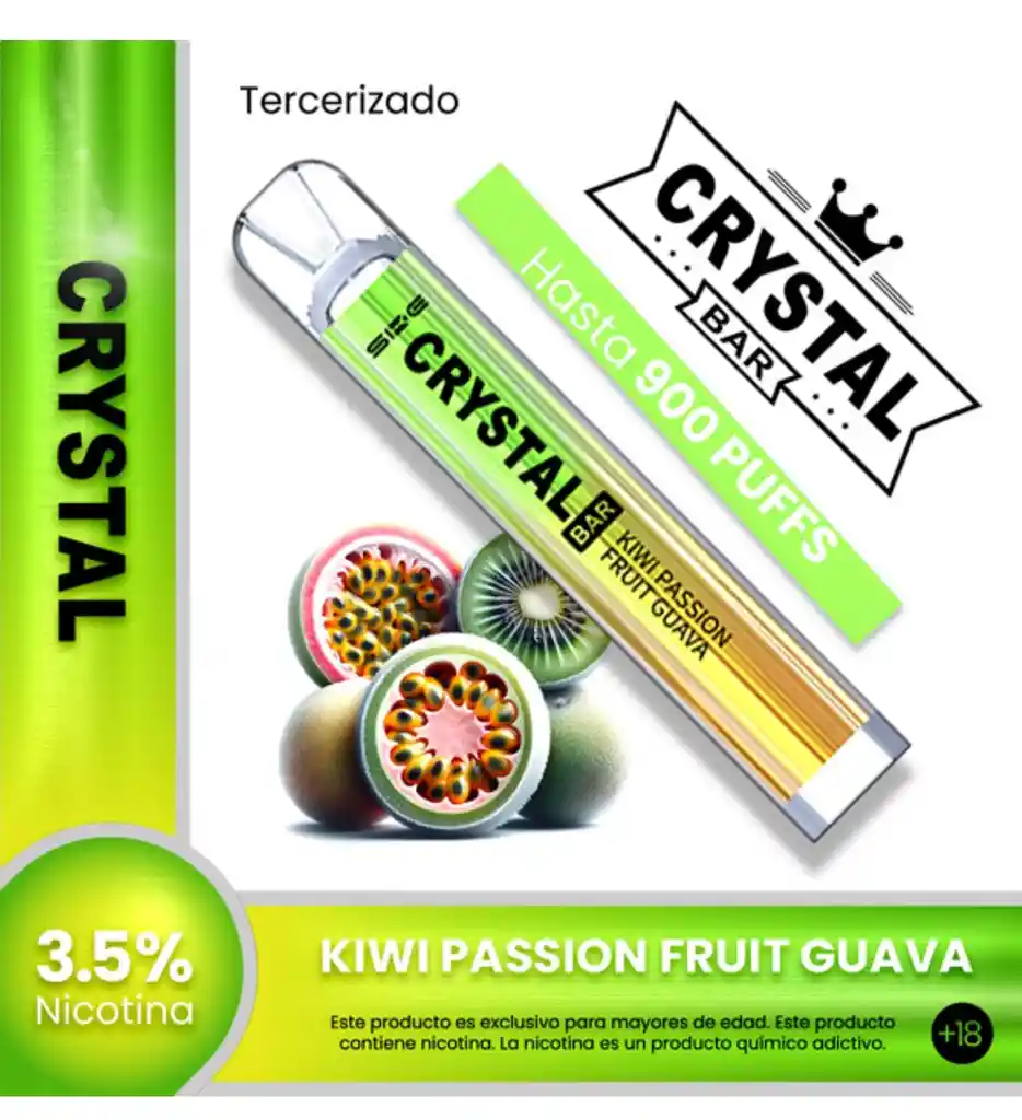 Vape Crystal Kiwi Fresh Fruit 900