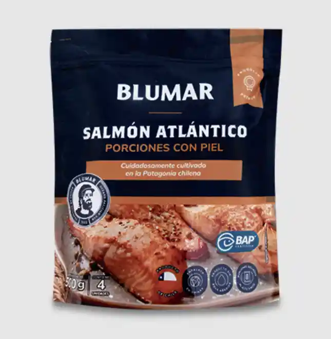 Filete De Salmon Blumar Premium Porcionado 500g