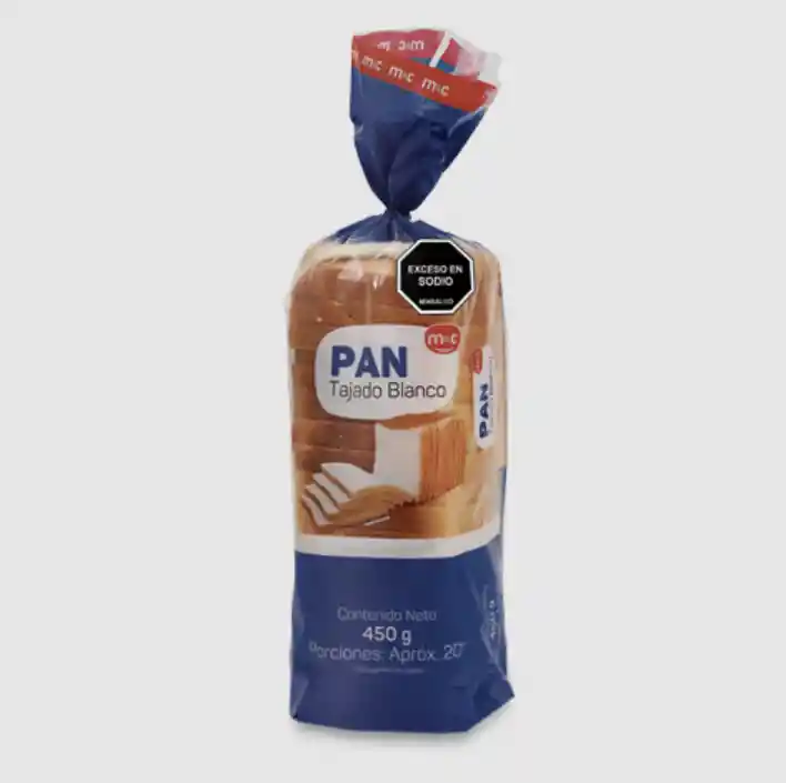 Pan Tajado Mc Blanco 450g