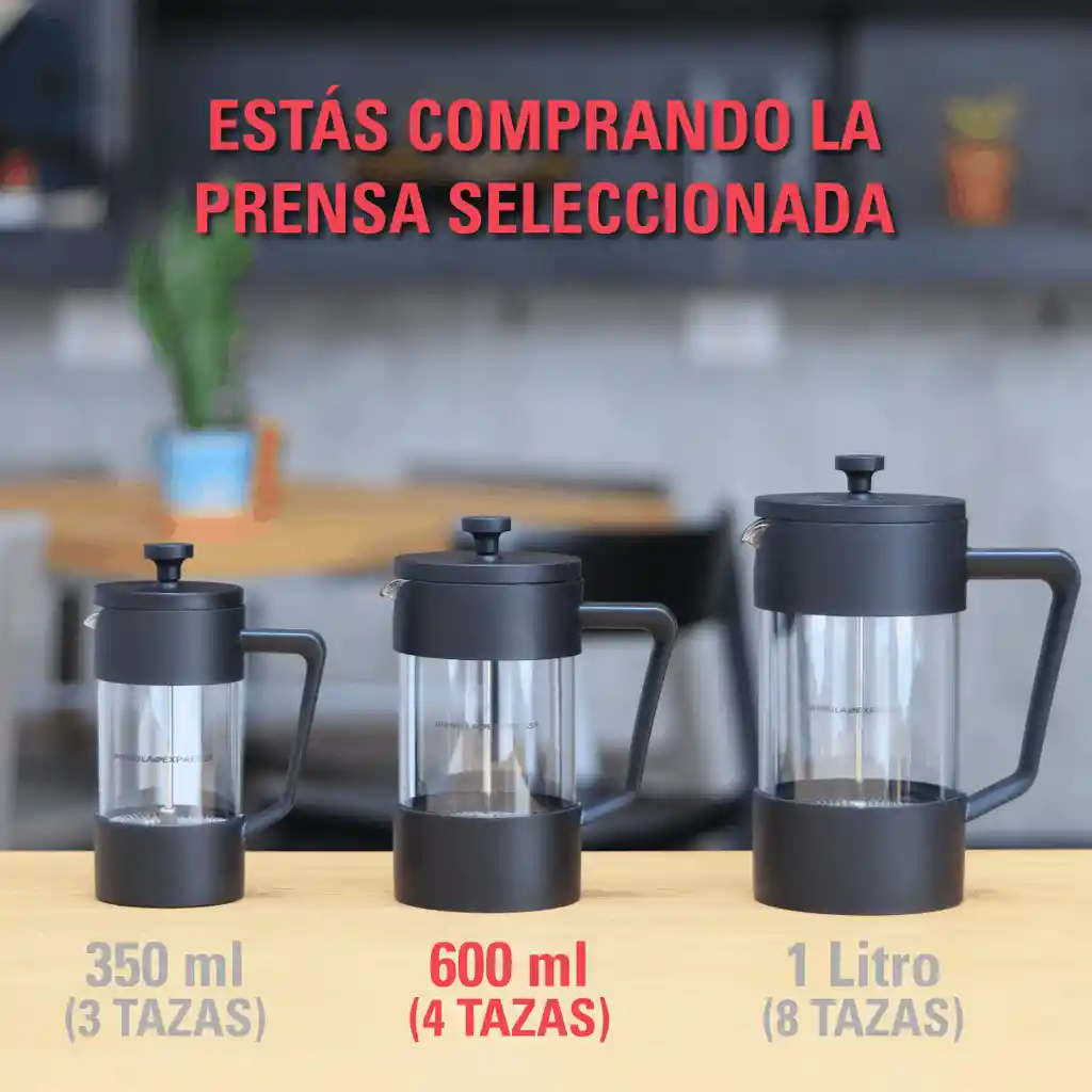 Prensa Francesa Primula Express (4 Tazas - 600ml)