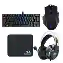 Combo Pro Gamer: Teclado Vsg + Mouse X4 + Audífonos Rgb X26