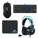 Combo Gamer: Teclado K552 + Mouse Crystal + X15 Pro + Pad P031