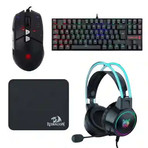 Combo Gamer: Teclado K552 + Mouse Crystal + X15 Pro + Pad P031