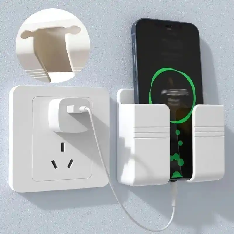 Soporte Teléfono Móvil Ideal Para Colocar En La Pared Cargar Celular Autoadhesivo