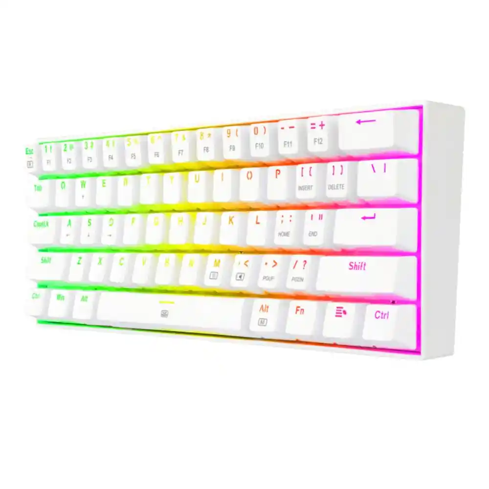 Combo 3 En 1 Redragon S129w White + Mouse Pad Com-044