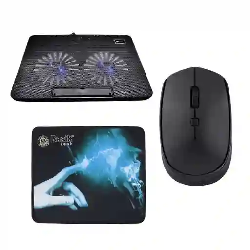 Combo Office: Mouse 9210 + Pad Bskpad 80166 + Base A2 10003