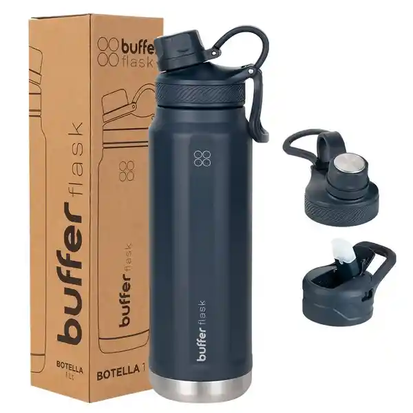 Termo Botella Termica Acero Inox Buffer 1l - Azul