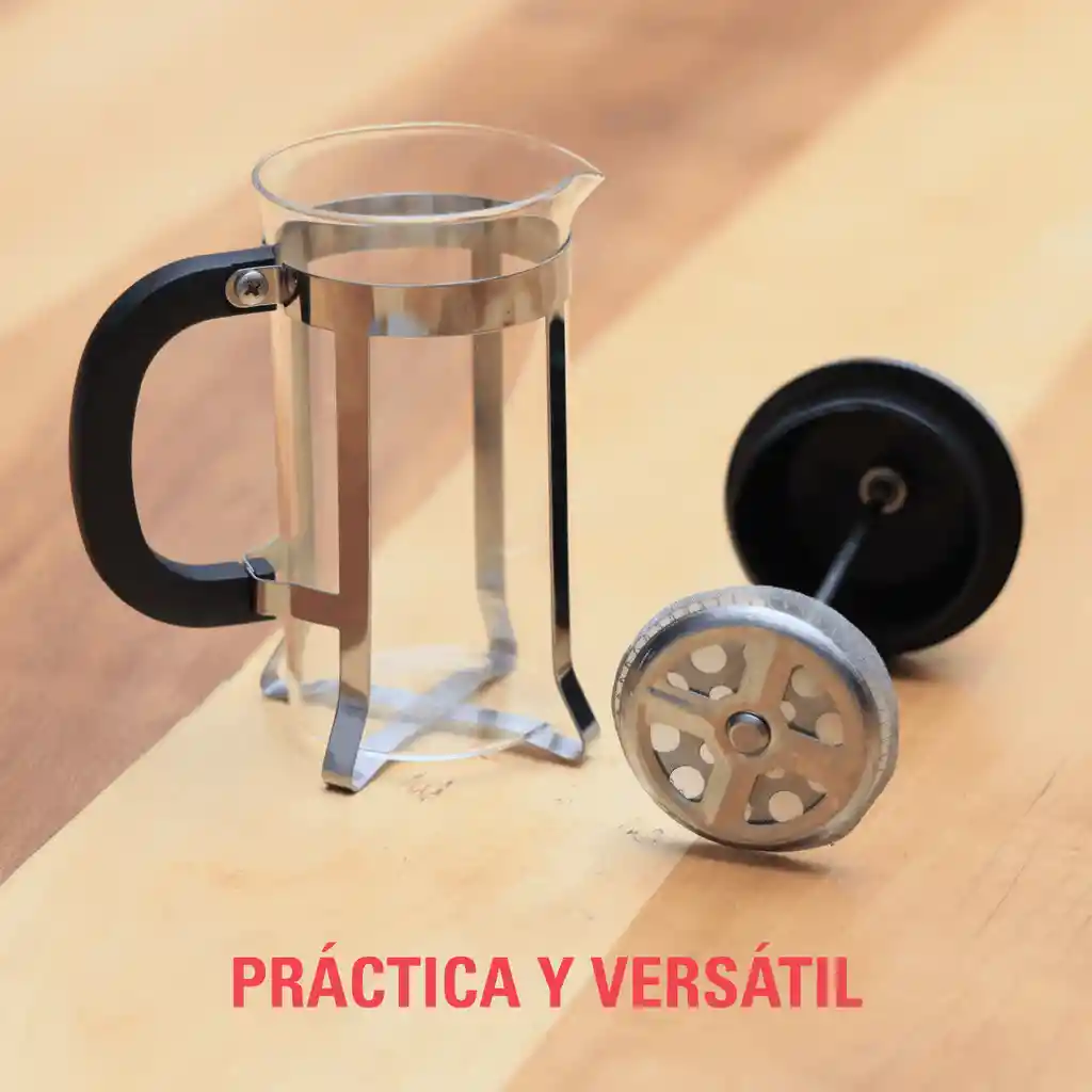 Prensa Francesa Green Bank Plateada (3 Tazas - 350 Ml)