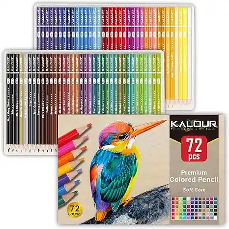 Caja De Colores Kalour – Núcleo Suave Para Dibujo Y Sombreado