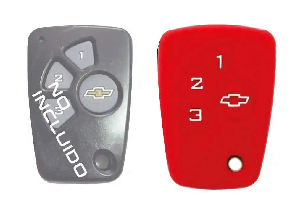 Forro Protector Control Llave Chevrolet Aveo Corsa Optra Rojo