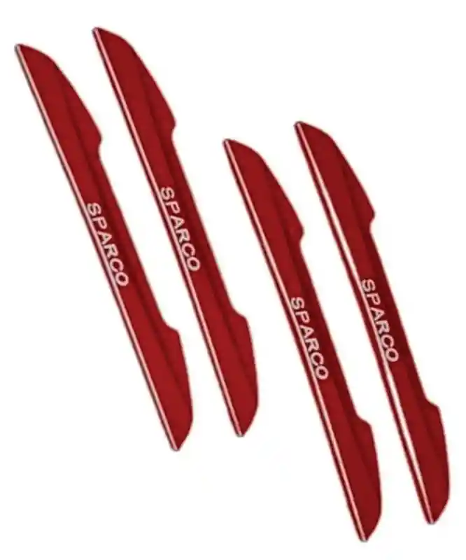 Protector En Goma Para Puertas De Carros Camioneta Adhesivo Rojo