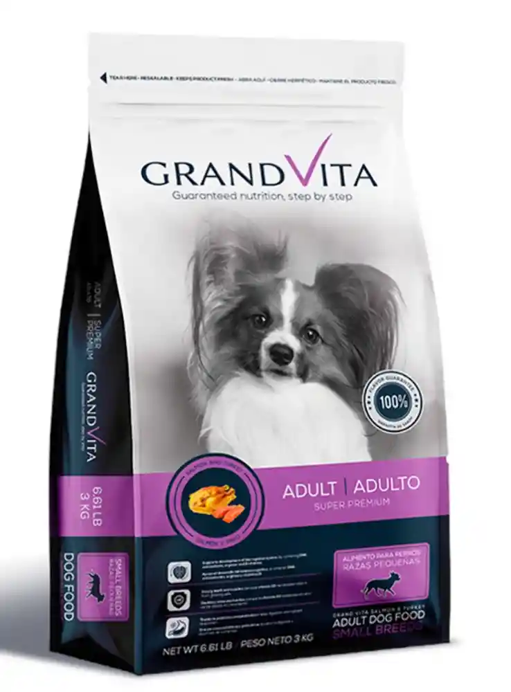 Comida Para Perro Grandvita Adulto Raza Pequeña 3 Kg