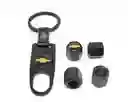 Tapa Valvulas Llanta Llavero Kit Accesorios Carro Chevrolet