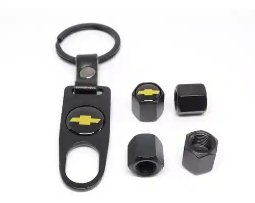 Tapa Valvulas Llanta Llavero Kit Accesorios Carro Chevrolet