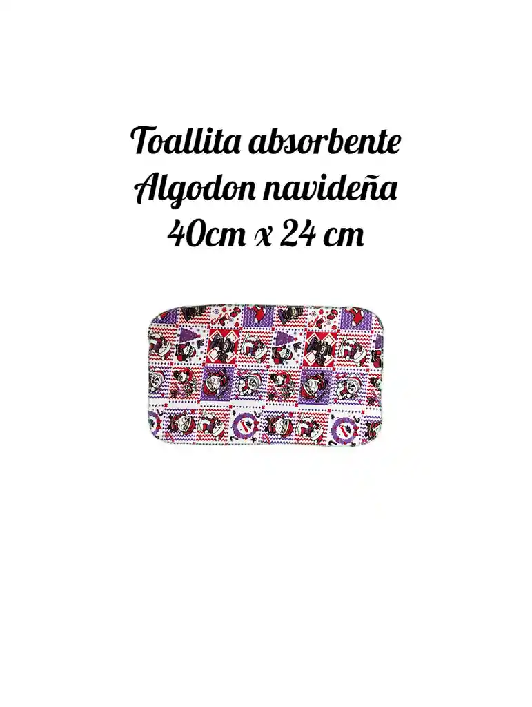 Toalla Navideña Algodón 40 Cm X 24 Cm