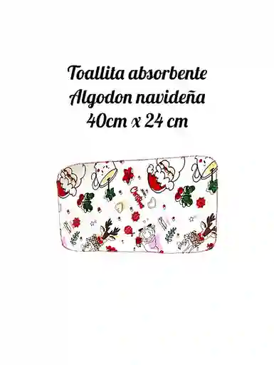Toalla Navideña Algodon 40 Cm X 24 Cm